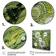 thumbnail image 3 of Designart "Light Green Ferns Plant Whimsical VORTEXs II" Floral Floater Framed Wall Art Living Room, 3 of 7