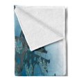 thumbnail image 2 of Pirate Ship Soft Flannel Fleece Blanket, Sunken Old Wrecked Buccaneer Vessel Antique Aquatic Underwater View, Cozy Plush for Indoor and Outdoor Use, 50" x 60", Blue Almond Green Pink, by Ambesonne, 2 of 5