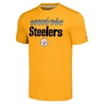 thumbnail image 2 of Unisex Homage Gold Pittsburgh Steelers The NFL ASL Collection by Love Sign American Sign Language T-Shirt, 2 of 3