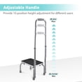 thumbnail image 2 of Yescom 4 Packs Medical Step Stool Non-Skid Steel Footstool with Handle for Seniors Kids, 2 of 7
