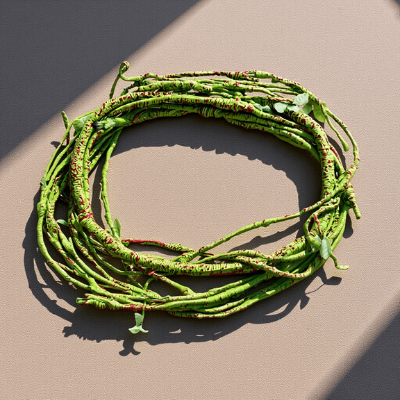 WEUVEB Artificial Hanging Vine Leaves for Decoration Use, Green, Easy to Bend and Landscape