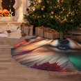 thumbnail image 5 of Defioc Colorful Leaf Chihuahua for Christmas Tree Skirt Snowman Xmas Tree Skirt Farmhouse Christmas Decorations Tree Mat for Holiday Party Decor-36", 5 of 6
