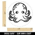 thumbnail image 2 of Kawaii Octopus Self-Inking Rubber Stamp Ink Stamper - Fuchsia Ink - Mini 1/2 Inch, 2 of 7