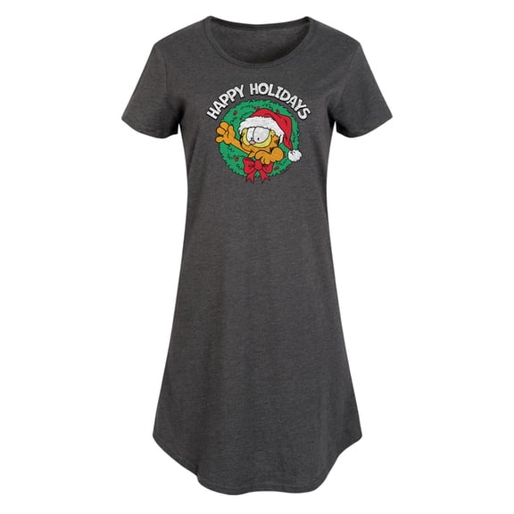 Garfield - Happy Holidays Wreath - Women's Any Way Dress