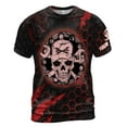 thumbnail image 2 of Funny Customize Name Skull Mechanic Tool Skeleton Hexagon Grunge 3D T-Shirt S-5XL, 2 of 4