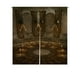 thumbnail image 1 of ABPHQTO Dark Temple Candles Candelabros Japonés Noren Cortina Puerta Ventana Tratamiento Cortinas 85x150 cm, 1 of 1