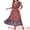 Red, variant on DARING DIVA Plus Size Floral Ruffle Sleeve Beach Boho Maxi Dress 1X Red