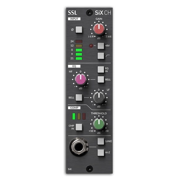 Channel Strip Solid State Logic serie SiX 500 con Mic-Pre y EQ