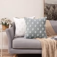thumbnail image 5 of Set of 2 Decorative Throw Pillow Covers Rhombic Jacquard Pillowcase Soft Square Cushion Case for Couch Sofa Bed Bedroom Car Living Room, 5 of 5