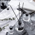 thumbnail image 4 of 2 Pcs 50ml 1.7oz Classic Glass Diffuser Bottles Reed Diffuser Bottle Clear Glass Fragrance Bottle with Black Cap Fragrance Oil Diffusers Essential Oil Bottles Decorative Diffusers Reeds Sticks Vase, 4 of 6