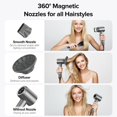 thumbnail image 4 of Secador de pelo Alpstea 150000 RPM, motor sin escobillas, 500 M, iones negativos, 4 of 8