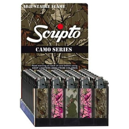 Calico Brands Script Camo Lighter DSP 50 Pack