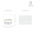 thumbnail image 5 of Koyal Wholesale Wedding Day Gift Cards Set with Envelopes Set of 8 Greenery Leaves To My Bridesmaid On My Wedding Day, 5 of 5