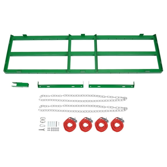 KOJEM 6FT Drag Harrow Driveway Grader 55 LB Heavy Duty Original Tow Behind Lawn and Landscape Rake Gravel Driveway Drag Power Rake Lawn Leveler