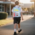 thumbnail image 5 of ibiyuan School Backpacks Transparent Large Capacity Lightweight Durable School Bag for Ages 5th 6th 8th 10th, Primary, Middle Elementary, High School, Daily Campus, 5 of 7