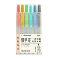 thumbnail image 2 of HaoXun 6Pcs Cute Pastel Highlighters Set - Quick Dry No Smear Soft Tip Fluorescent Markers, Dual-Tip for Wide/Narrow Lines, Assorted Colors for School Office, 2 of 7