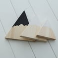 thumbnail image 6 of Soumake 3Pcs/Set Wood Ornaments Snow Mountain Shape Photo Props Wood Hanging Wall Sign Kids Room Decor, 6 of 8