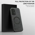 thumbnail image 3 of Mantto for Samsung Galaxy A23 4G Case Compatible with MagSafe Charging, Vegan PU Leather Slim Classic Luxury Elegant Thin Drop Protection Protective Cover for Samsung Galaxy A23 4G, Gray, 3 of 9