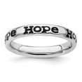 thumbnail image 4 of Auriga Fine Jewelry 925 Sterling Silver Polished Enameled Hope Ring for Women Size- 7, 4 of 7