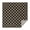 Beige Black Checkerboard Pattern, variant on Beige Black Checkerboard Pattern Square Tablecloth, Waterproof Wipeable Cover, Washable Spillproof for Home Kitchen Party Decor 42"x42"