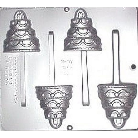 668 Wedding Cake Lollipop Chocolate Candy Mold