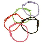 U. S. Toy Friendship Bracelets Adjustable Polyester Toy Fillers, 48 CT, Assorted