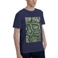 thumbnail image 2 of Bingfone Green Snakeskin Men'S Loose Fit Short-Sleeve Pocket T-Shirt, 2 of 7