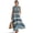 Blue Aztec Polka Dot, variant on Blue Aztec Polka Dot Print Womens Summer Maxi Dress Linen-Like Tank Dress Crew Neck Beach Dresses with Pockets Vacation Outfit Sundress for Ladies, 3XL