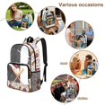 thumbnail image 4 of FKELYI Baseball Print 17 Inch Clear Backpack for Kids Schoolbag Large Capacity Transprent Backpacks for Teens Student Casual Daypack Lightweight Bookbag, 4 of 7
