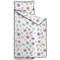thumbnail image 1 of Pioneer Flower Floral Print Pattern Teens Toddler Nap Mat with Pillow, Sleeping Mat Bag for Preschool Daycare 59"x22", 1 of 1