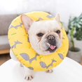 thumbnail image 2 of Collar De Recuperación Ajustable para Perros Gatos, Collar De Cono Protector Suave para Mascotas para Cirugía De Animales Pequeños,Amarillo,X-Small, 2 of 4