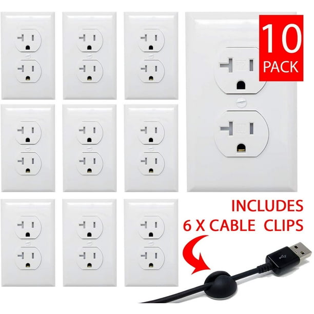 Tamper Resistant 20A 125V Electrical Outlets Child Proof Receptacle