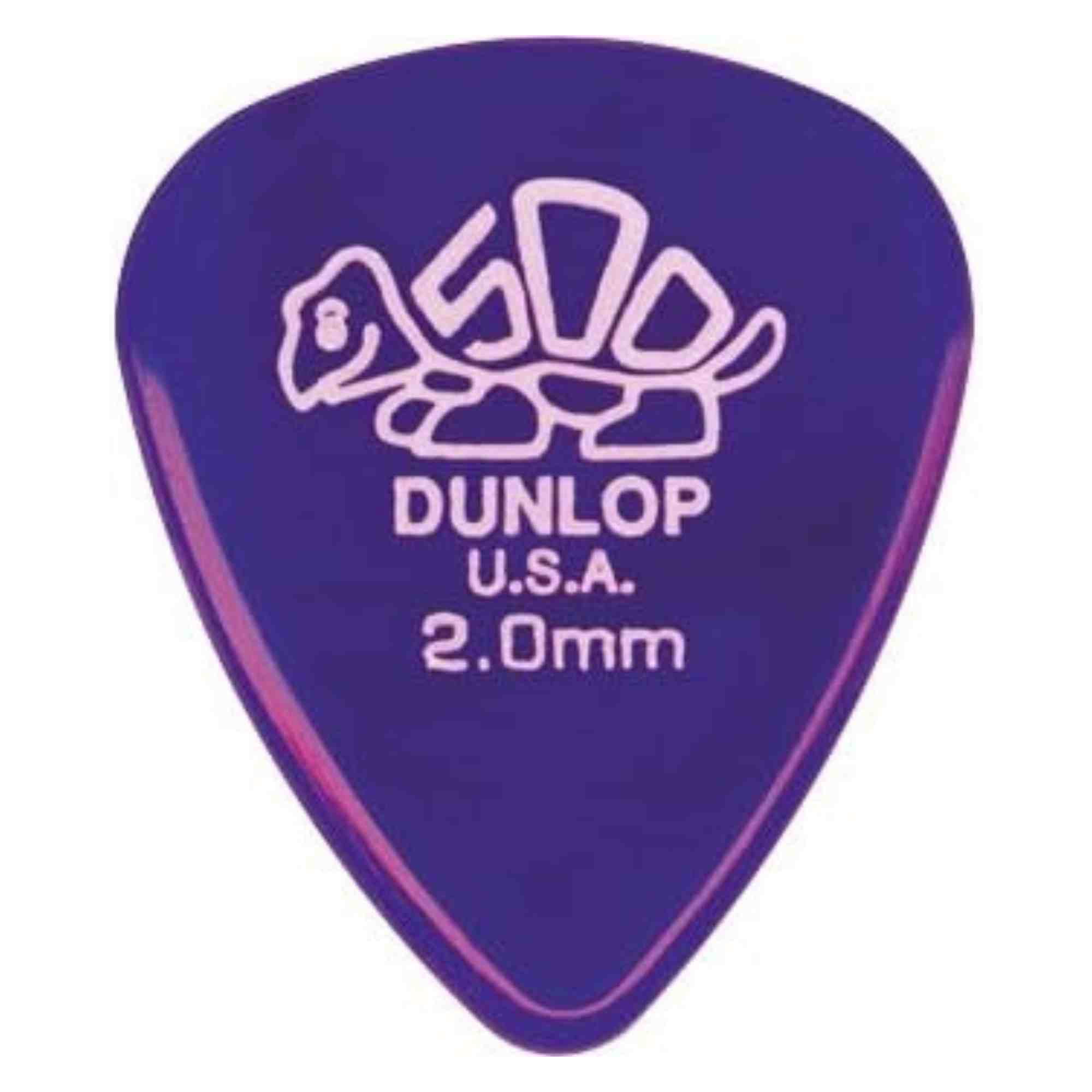 Dunlop 41R2.0 Delrin®, Purple, 2.0mm, 72/Bag