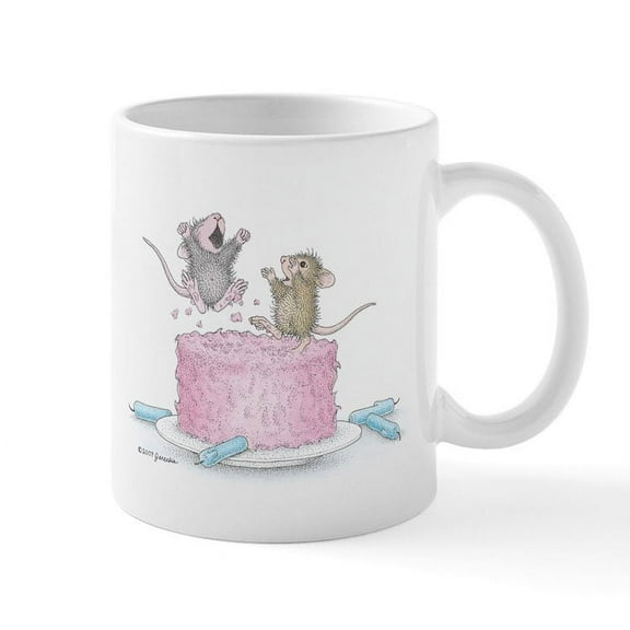 CafePress - Exciting Celebration Mug - 11 oz Ceramic Mug - Novelty Coffee Tea Cup