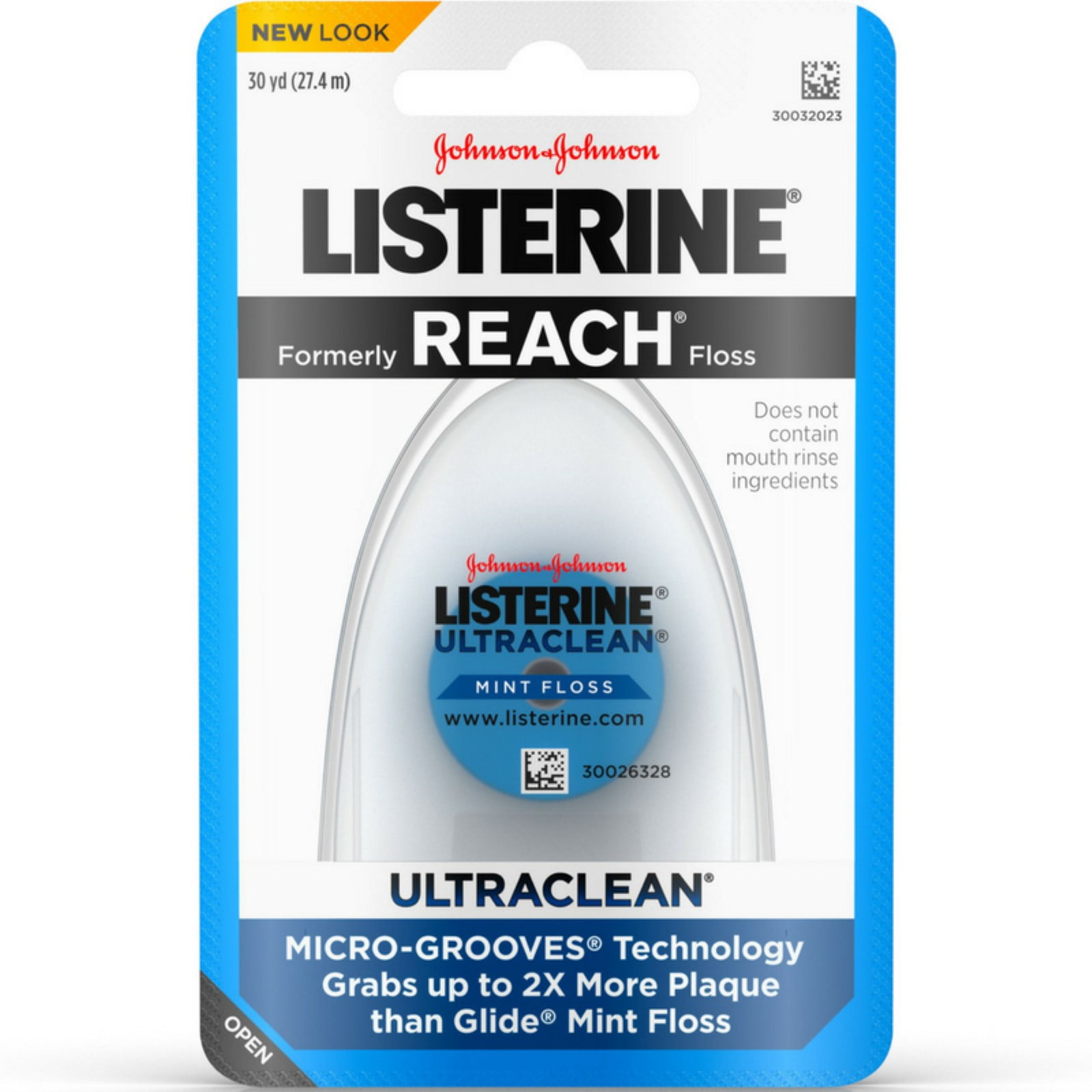 Listerine Ultraclean Mint Floss 30 Yards (Pack of 2)