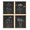 WSF-AE45-2307-NA45, variant on PixonSign Framed Wall Art, Wildflower Floral Botanical Canvas Posters, Set of 4 Plant Prints Retro Wall Decor , Minimalist Wall Décor, Modern Artwork for Living Room, Bedroom - 12"x16" Black