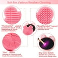 thumbnail image 5 of Makeup Brush Cleaning Mat - Silicone Brush Cleaning Pad - Portable Make Up Brush Cleaner - Cosmetic Brush Scrubber, Washing Tool with Big Suction Cups, 5 of 5