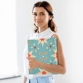 thumbnail image 6 of Floral Flowers Blue 3 Ring Binders 1.5 inch Hardcover File Folders with Interior Pockets A4 Size Organizer for School Office Hospital, 6 of 8