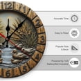 thumbnail image 2 of Wall Clock Decorative - Vintage Ducks Print 2D Vintage Wall Clocks Battery Operated Silent Non-Ticking for Bedroom, Living Room, Kitchen, Office, Classroom, 10 Inch, 2 of 7