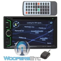 Soundstream VRN-624B 6.2" Double Din Touchscreen DVD Receiver – Bluetooth, GPS Navigation, USB/MP3/MP4, Fast Charging