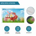 thumbnail image 6 of Easter Rabbits Blue Sky Placemats Set of 4,Wipeable Washable Table Mats for Dining Tables, Red Truck Eggs Place Mats for Kitchen Event Party Tabletop Decor, 6 of 9
