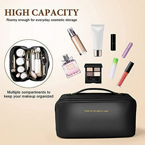 Large cosmetic online bag with compartments