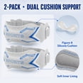 thumbnail image 3 of GADE 2-Pack Knee Strap, Adjustable Knee Brace Tendon Support Band for Running, Jumpers Knee, 3 of 7