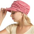 thumbnail image 2 of Prolriy Flat Cap Beret Hats for Women Tongue Fashion Soft-Brimmed Dome Pleated Women Sunhat Accessory Womens Hats Pink, 2 of 9