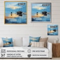 thumbnail image 4 of Designart "Privateer'S Restful Sunset Respite I" Pirate Floater Framed Wall Art Living Room, 4 of 5