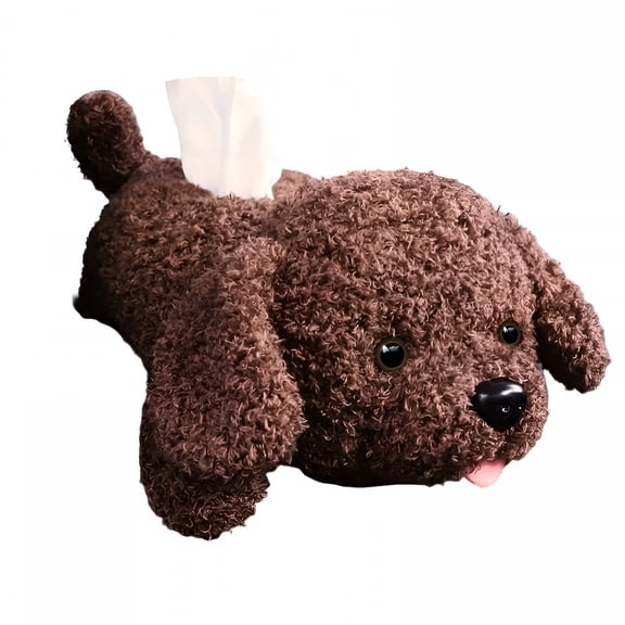 LAMIRO Cartoon Animal Tissue Box Covers, Plush Holder for Car Creative Cute Animal Tissue Box Cover Portable Plush Paper Storage Holder Napkin Box for Home Office Car Decoration