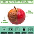 thumbnail image 2 of Paquete de 21 bolsas de almacenamiento de alimentos al vacío reutilizables con 3 tamaños de bolsas de alimentos al vacío, 1 bomba de mano, almacenamiento de alimentos, 2 of 5
