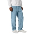 thumbnail image 2 of Resicozy Mens Corduroy Pants Wide Leg Elastic Waist Sweatpants Casual Baggy Vintage Work Trousers with Pocket Blue XL, 2 of 4