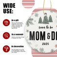 thumbnail image 3 of Soon To Be Mom Dad - Christmas Ornament Xmas Keepsake Ceramic Ornaments Holiday Decorations for Tree Christmas Gift Ideas 2.95in, 3 of 6