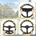 thumbnail image 6 of Jeiento Sunflower Golf Cart Steering Wheel Cover 13.5 Cow Print Golf Cart Steering Wheel Covers Auto Steering Wheel Cover Protector Boat Steering Wheel Cover Machine Washable, 6 of 7